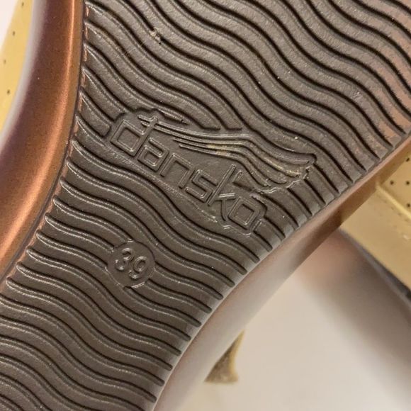 WOMENS DANSKO DEIDRA Tan leather Maryjane comfort EDGE SHOES Size 39/8.5-9 - Picture 11 of 12